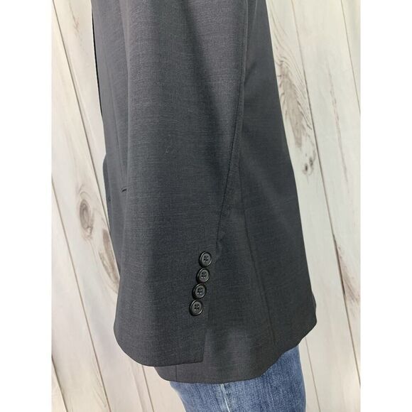 Brooks Brothers Explorer Fitzgerald Fit Mens 44R Blazer Sport Coat Jacket Gray - Picture 8 of 16